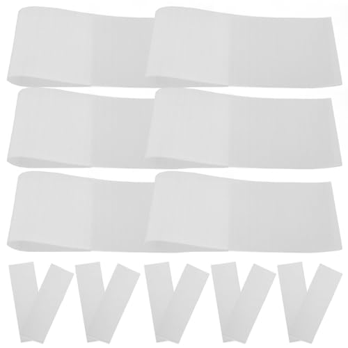 HAMPPLIES Feuilles de Coloration Capillaire Blanches 50 Pièces, Papier de Teinture Solide pour Mèches et Séparation, Outil Professionnel pour Salon et Usage Domestique, Papier Permanent