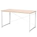 Produktbild WOLTU TSB08hei Schreibtisch Computertisch Büromöbel PC Tisch Bürotisch Arbeitstisch aus Holz und Stahl, ca.120x60x70 cm, Hell Eiche+Weiß