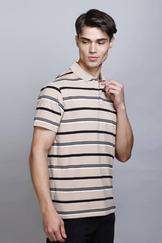 Image of GODFREY Half Cotton Polo T Shirt for Man with Pocket - Regular Fit Mens Collar Tshirt