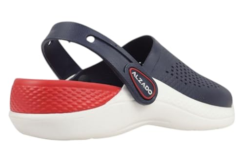 Image of Alzado Men's Classic Casual Sports Clogs /Sandals with Adjustable Back Strap for Adult | Comfortable & LightWeight| Stylish & Anti-Skid| Waterproof & Everyday Use Mules for Gents & Boys..