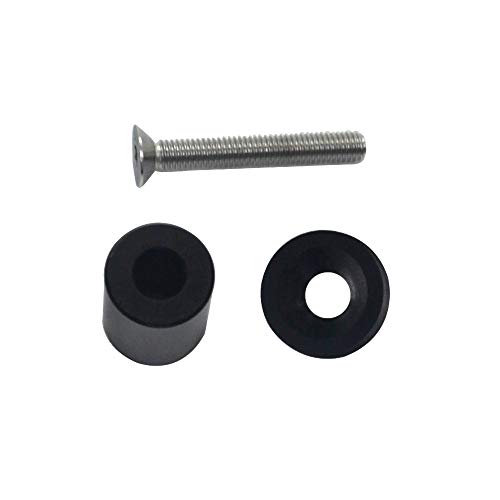 Hood Spacer Riser,Aluminum Alloy Engine Hood Ventilation Spacer Riser Kit For 6Mm Turbo Motor（Black） #TOP2