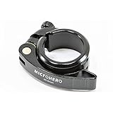 MicrOHERO 鍛造 アルミ合金 軽量63ｇ シートクランプ Φ40.8mm SC-QR41 (ブラック)