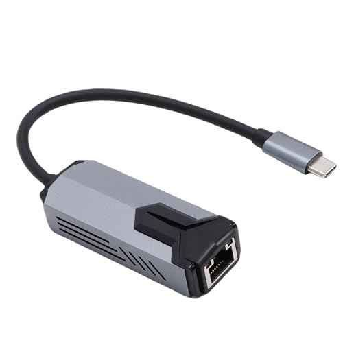 Sorandy Adaptador Ethernet USB C de 5 Gbps, Convertidor de Red Tipo C 3.0 a RJ45 de 5000 Mbps para PC de Escritorio Portátil, Carcasa de Aluminio, Ideal para Wins 10 y OS X 10.6 a 11.x