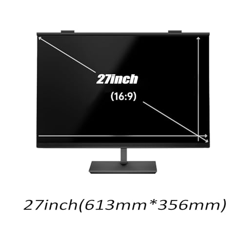 27" Anti-Glare Anti Scratch Screen Magnetic Privacy Screen, Hanging Removable Anti-Blue/Glare Protector Film for 16:9 Monitors,27inch(613mm*356mm)