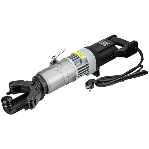 Electric Hydraulic Rebar Bender 1800W Portable Rebar Bending Machine 1 Inch #8-25mm Rebar Bending Angle 0-130 Degrees with Positioning Bolt, Fast Bending or Straightening, 110V