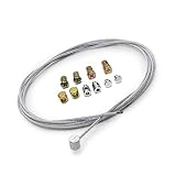 ✅ MATERIAL DE ALTA CALIDAD: incluye un cable de embrague (Ø2mm) de acero galvanizado de 2 metros de longitud y 10 abrazaderas. El diámetro del extremo del cable es de 8 mm y la longitud de 9 mm.