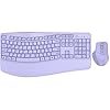 Combo de teclado y mouse inalámbricos, teclas onduladas de tamaño completo 2.4G, teclado ergonómico con reposamuñecas y mouse ergonómico inalámbrico ajustable de 3 niveles para Windows, Mac OS de