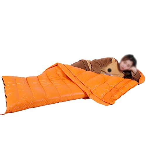 Jianghuayunchuanri Bequemer Schlafsack Camping-Umschlag-Schlafsack-Schlafsack weiche Schlafsack im Freien Indoor- und Outdoor-Aktivitäten (Farbe : Gelb, Size : 225x90cm) - Image 4