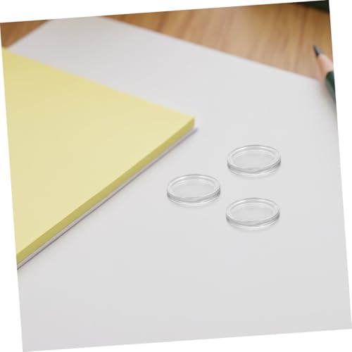 Protectores de monedas de alta transparencia en pack de 100 cápsulas para mesa 7