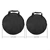 Black Cymbal Bag, Three Separate Pockets Cymbal Gig Bags with Removable Divider and Shoulder Strap, Great for Dust-Proof Storage(Large-57cm) #2