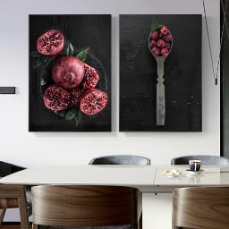 Toile cuisine grenade pour décoration murale de salon moderne 40x60 cm