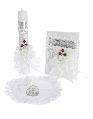 Bougies de première communion fille pour illuminer une cérémonie religieuse élégante