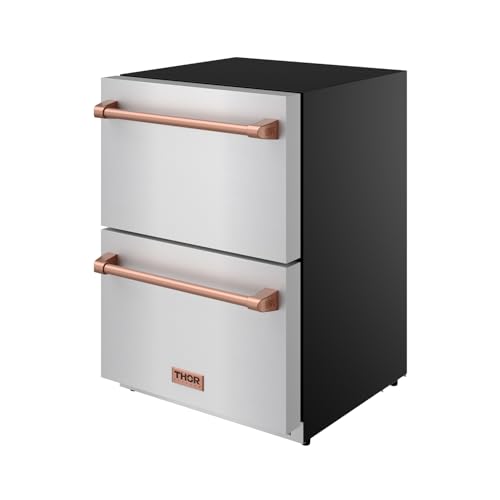 Image of 24 Inch Undercounter Built-In /Freestanding Drawer Freezer - Stainless Steel /Rose Gold | Gordon Ramsay Series