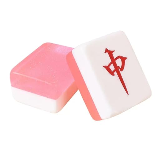 Juego Chino Mahjong con 144 piezas en caja de madera miniatura 4