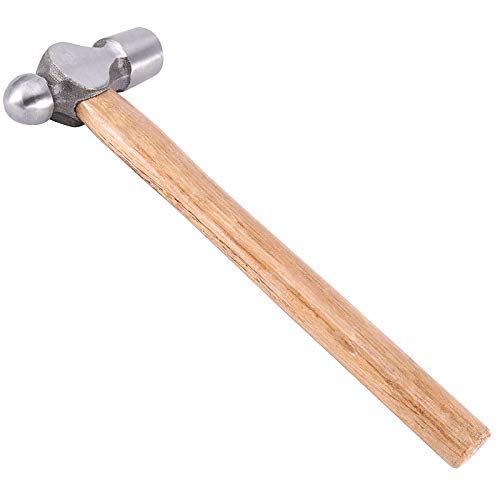 ZEONHEI 3 PCS 16 24 32 Oz Ball Peen Hammer with Shock Reduction, Chasing Hammer Rugged Ball Pein Hammer with Hickory Wood Handle