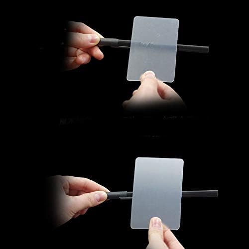 SUMAG Lubor's Lens (with Pen) Card Perspective Distortion Magic Tricks Close Up Street Illusions Gimmick Props Comedy Mentalism Magic