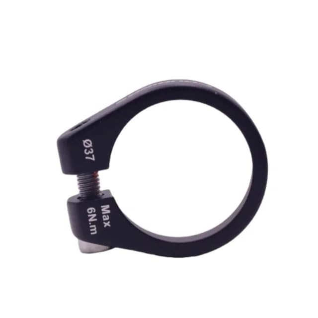 Abrazadera Sillin Abrazadera for tija de sillín bicicleta plegable BMX 37 mm, 38,1 y,6 con perno gran tamaño tipo fijo(37MM)