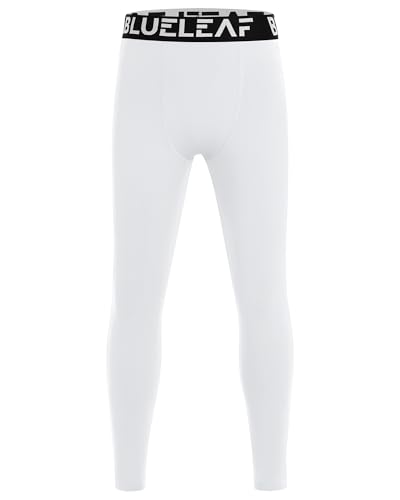 Blueleaf Boys Compression Leggings Youth Athletic Tights Basketball Pants Quick Dry Sports Base Layer for Football Baseball2