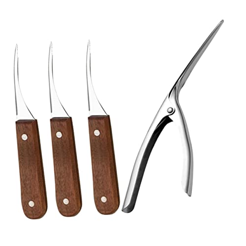 JECOMPRIS Utensili per Sgusciare i Gamberetti in Acciaio Resistenti Taglierino per Pulire i Gamberetti Sbucciatore Portatile per Cucina