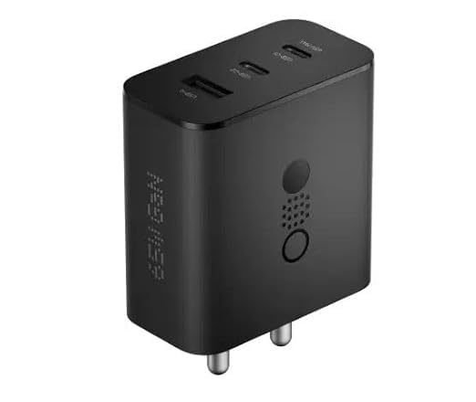 Image of CMF by Nothing 65W Gan Charger for CMF Phone 1, Oneplus, Oppo, Samsung, iPhone and Other Devices Trio Port Design.