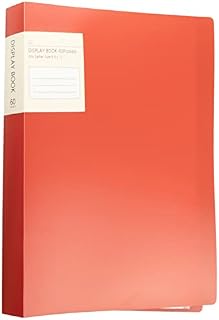 A4 Display Book, 60 Pockets Presentation Folder Project Folder Display Folder, Document Folders with Plastic Sleeves for Individuals, School and Offices(Red)
