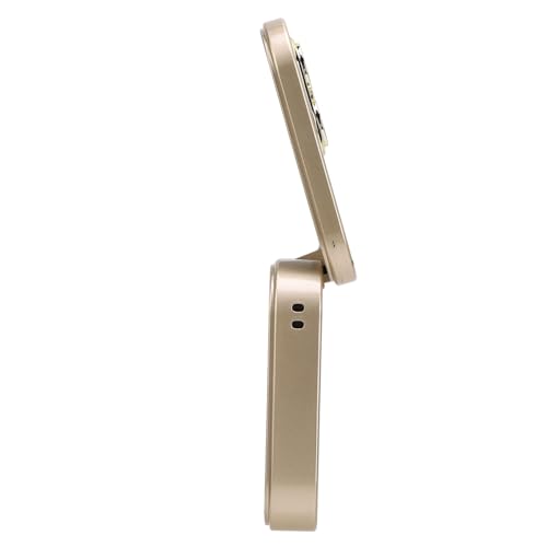 Yunir Klapphandy für Senioren, 2G Entsperrtes Senioren-Klapphandy, mit 1,77-Zoll-Bildschirm, Dual-SIM-Senioren-Basishandy mit Großen Tasten und LED-Taschenlampe (Gold)