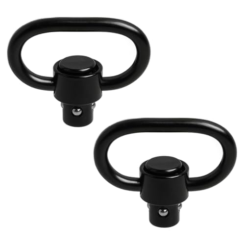 Annlpoy Waffenhalter Swivel Schnell Detach 1.25 Inch Airsoft Sling Mount für 20mm Abnehmbare Sling, Geeignet für Gewehrriemen wie AR15, AR10, Robustes Aluminium und Stahl Annlpoy Waffenhalter Swivel Schnell Detach 1.25 Inch Airsoft Sling Mount für 20mm Abnehmbare Sling, Geeignet für Gewehrriemen wie AR15, AR10, Robustes Aluminium und Stahl