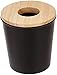 Opportunity 26b1512050170 Ebonite Mini Abfalleimer Kunststoff/Holz Schwarz 13 x 13 x 14 cm