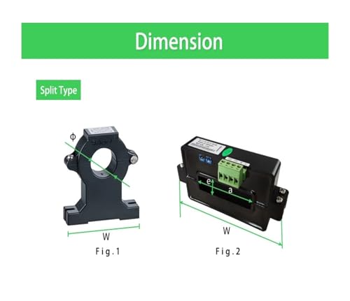 Sensor de Corriente Abierta AHKC-EKBA Transformador CC 0-1000A Transductor Efecto Hall 7