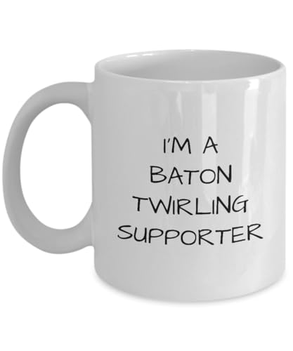 Baton Twirling 15oz Coffee Mug For Baton Twirler As Gift For Twirler Birthday Mother's Father's Day or Christmas, Unique Cup For Baton Twirler Mom Dad