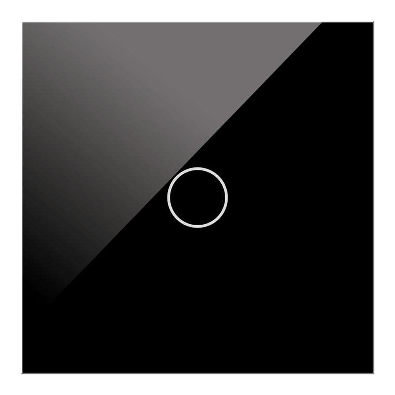 WESA - Interruttore touch nero WiFi non richiede commutazioni o crociate, intelligente da parete, compatibile con Alexa, Google Home e Smart Life, iOS e Android, programmabile.