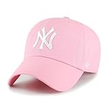 47 MLB New York Yankees Women's Brand Clean Up Cap (Rose Pink, One Size)