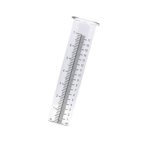 Cold resistant outdoor rain gauge, blue water effect meter with clear measurement marking and quick installation process