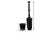 Master Plunger MP500-B3 Heavy Duty Bathroom Toilet Plunger Kit with Short Bucket/Caddy. Equipped with Air Release Valve, Black