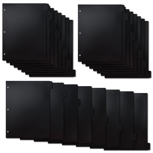 Intercalaires A4 plastique 3 anneaux pour organiser votre journal intime et vos planificateurs