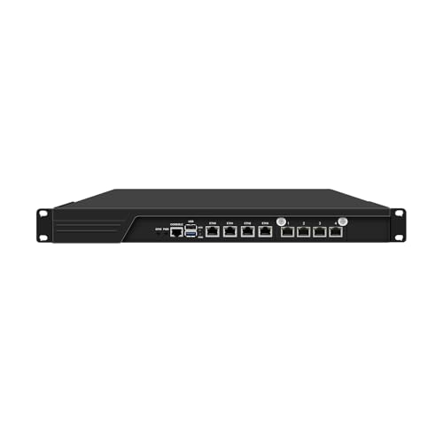 1U 19 Inch Rack Mount Firewall Appliance, PFSense, OPNsense, VPN, Network Router, N150, RJ55, 8 x 2.5GbE LAN, Console, VGA, GPIO