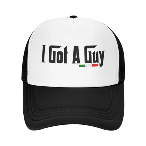 Image of I Got A Guy Trucker Hats for Women Black Men Trendy Gift Pink Hats for Men