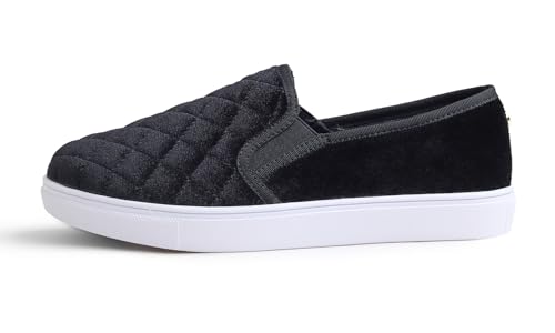 Image of FEVERSOLE Women's Casual Slip On Sneaker Comfort Quilted Loafer Flats