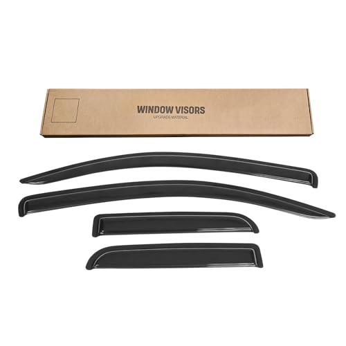 Cxdar Window Rain Guards Visors Shield for 2007-2021 Toyota Tundra Double Cab, Out-Channel Window Vent Wind Shades Deflectors for 07-21 Tundra Extended Cab by Cxdar - Image 6