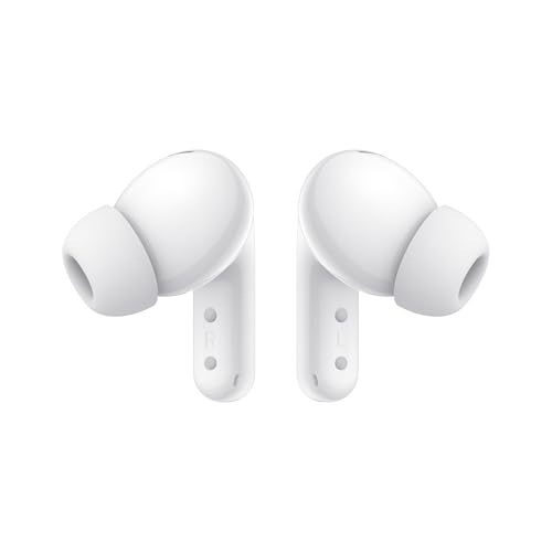 XIAOMI Redmi Buds 5, écouteurs à réduction de bruits avec IA, Jusqu’à 40 Heures d'autonomie, Connexion Deux appareils, Haut Parleur 12,4mm, Application Earbuds, Blanc
