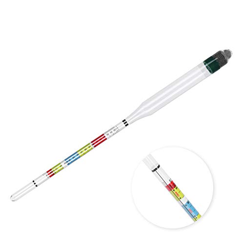 Hydrometer Wijn Bier Brouwen Hydrometer Dichtheidsmeter Glas Hydrometer Set Omvat Hydrometer Opbergtas Voor Meetcilinder Hydrometer Opbergtas Veegdoek Borstel - Image 8