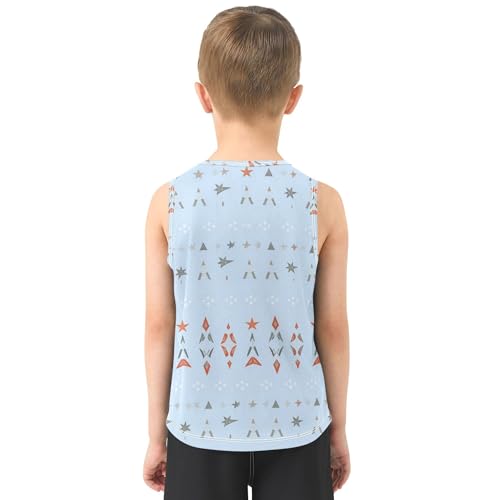 Boy Athletic Tank Tops Quick Dry Youth Sleeveless Undershirt Sport Dance Workout Tops Summer Undershirts3