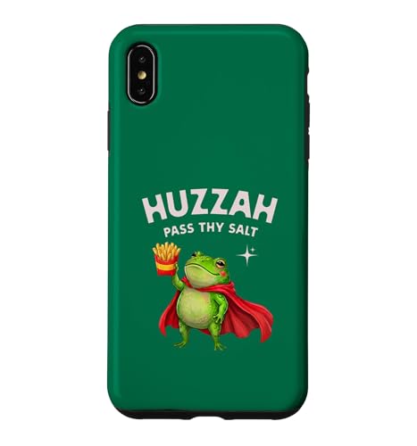 Huzzah Pass Thy Salt Frog Knight �t���C�h�|�e�g �Q�[�}�[ �X�i�b�N �X�}�z�P�[�X iPhone XS Max �p