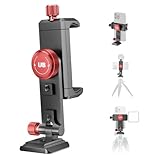 UBeesize Metal Phone Tripod Mount Cold Shoes with Arca QR Base, 3 Control Knob 360° Cell Phone Tripod Adapter for iPhone, Samsung, Desktop Tripod Smartphone Holder for Video Streaming Vlogging Rig