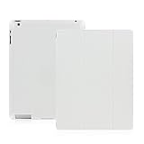 KHOMO - iPad 2 3 and 4 Generation Case - DUAL Series - Super Slim White Cover with Smart Auto Wake Sleep Feature for Apple iPad 2, 3rd and 4th