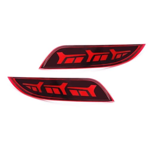 Réflecteur pare-chocs arrière LED pour Ford Focus Hatchback 2015-2018 rouge