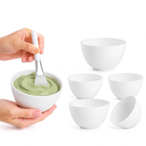 Set de 5 tazones de silicona para mascarillas faciales miniatura 1