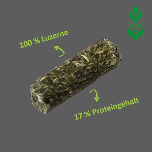 Scar Luzerne 17% Luzernepellets 25 kg Futtermittel Pferdefutter