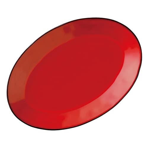 光洋陶器 KOYO カフェ 食器 楕円 大きい オーバル プレート 皿 29cm プラター ホテルレストラン 仕様 電子レンジ 食洗機対応 ラフェルム ヴィンテージレッド 赤 日本製 13544047