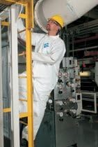 Kimberly-Clark Kleenguard A40 White 2XL Microporous Film Laminate Disposable General Purpose & Work Coveralls - Attached Hood, Elastic Ankles, Elastic Wrists - 44325 [Price is per Each]